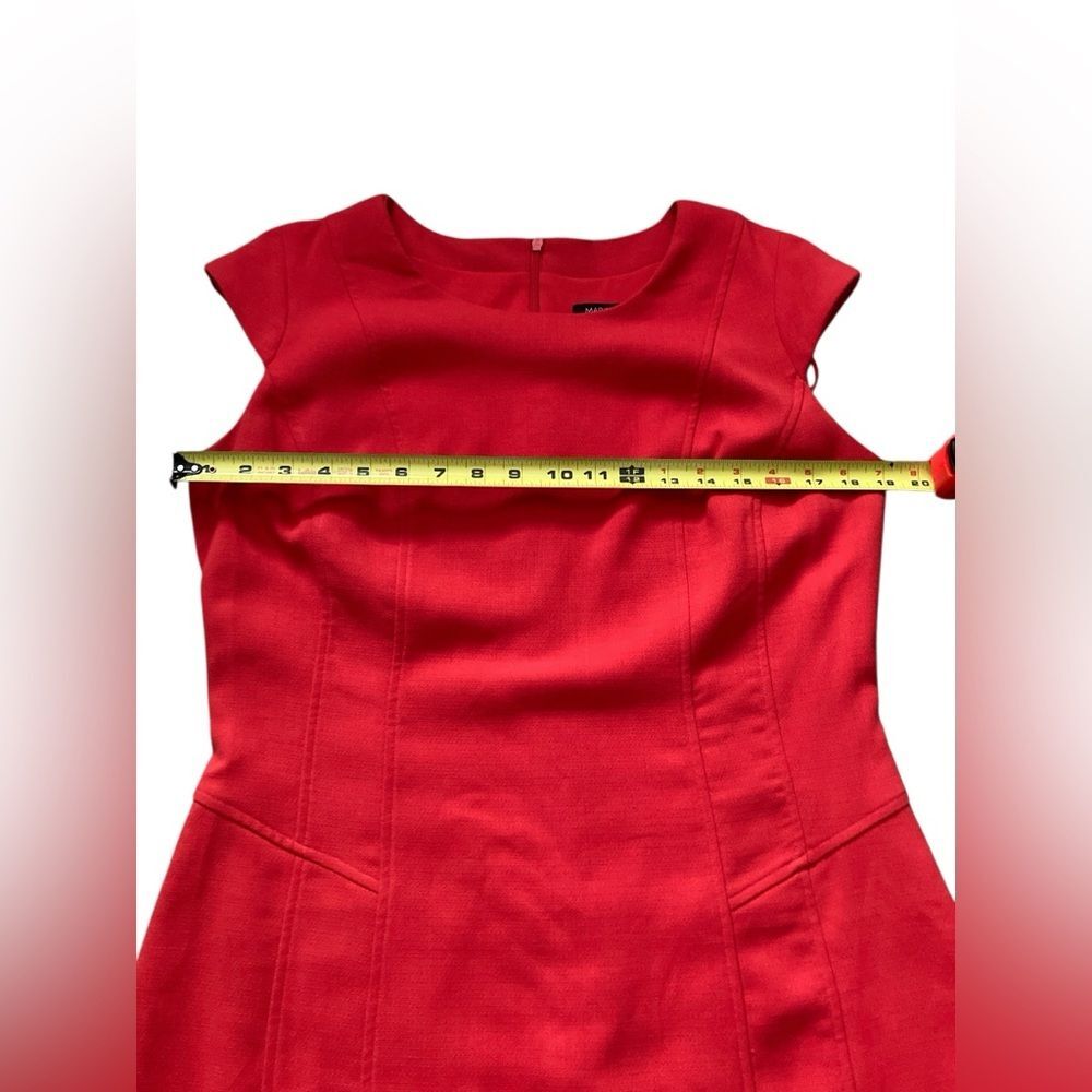Women’s Mario Serrani red sheath dress 10 made in Italy pin up wedding guest - Picture 8 of 15